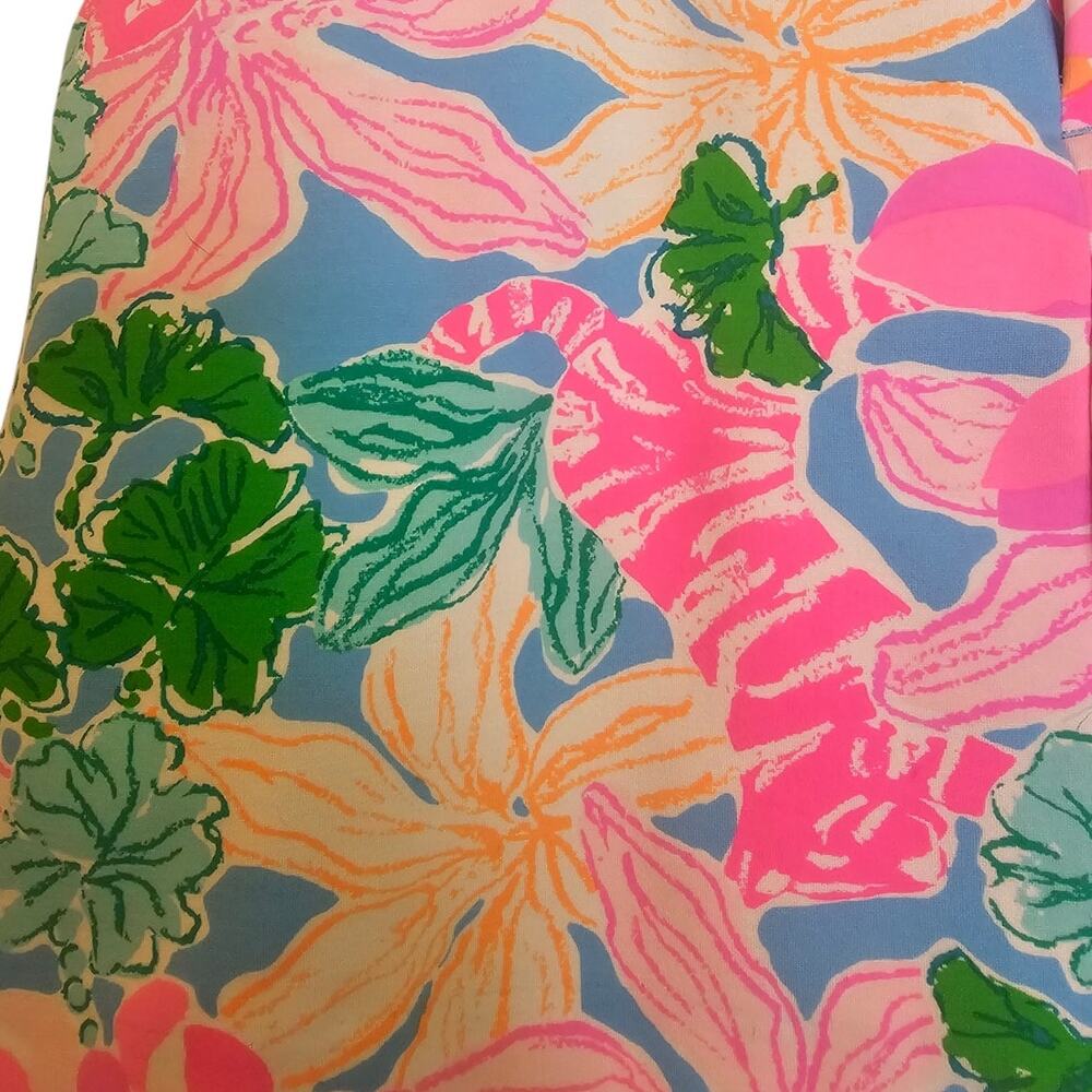Lilly Pulitzer Tigers Lair Floral Print Pink Colette Preppy Resort Knit Skort - Picture 5 of 10
